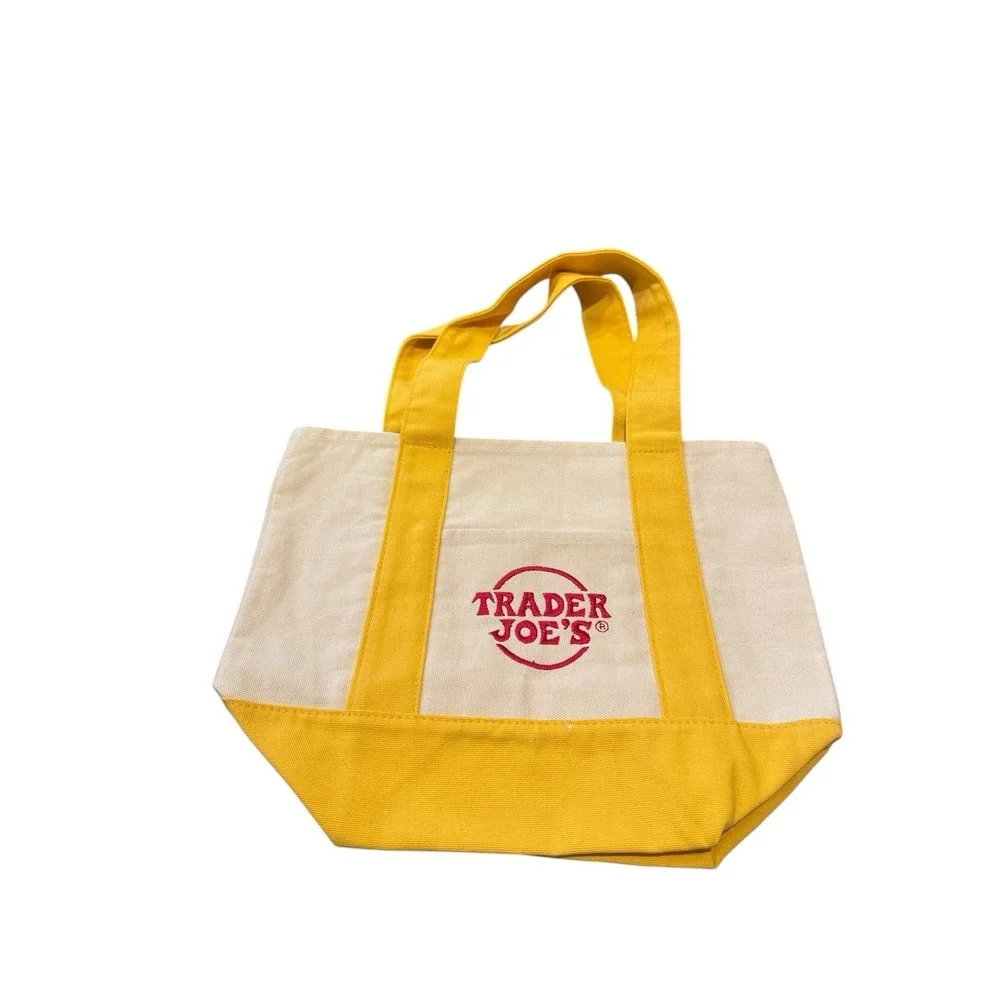Trader Joe's 2025 Yellow Limited Edition Mini Tote Bag NWT